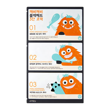 A'PIEU Goblin Blackhead 3-Step Nose Pack 1ea