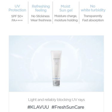 KLAVUU UV Protection Fresh Sun Gel 50ml