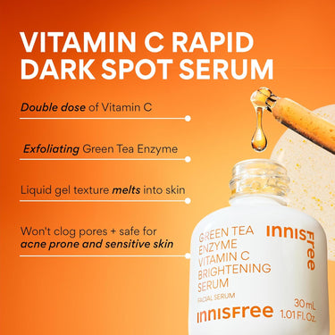 Innisfree Vitamin C Green Tea Enzyme Brightening Serum 30ml