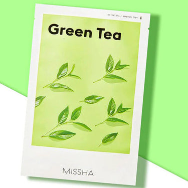 MISSHA Airy Close-Fitting Green Tea Sheet Mask 19g 20ea