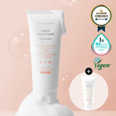 S.NATURE Aqua Rice Foam Cleanser 160ml