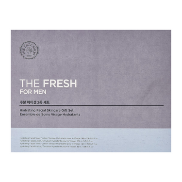 THE FACE SHOP The Fresh For Men Hydrating Facial Skincare Set (Toner 180ml+Emulsion 170ml+Toner 32ml+Emulsion 32ml)