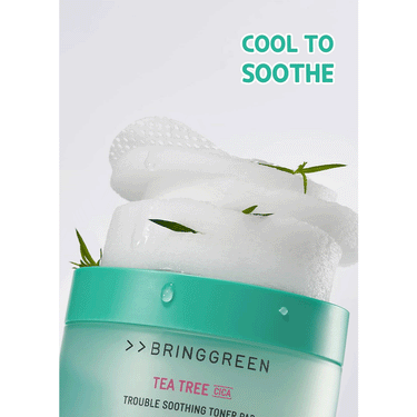 BRING GREEN Tea Tree Cica Trouble Soothing Toner Pad 90 pads