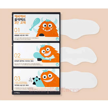 A'PIEU Goblin Blackhead 3-Step Nose Pack 3ea