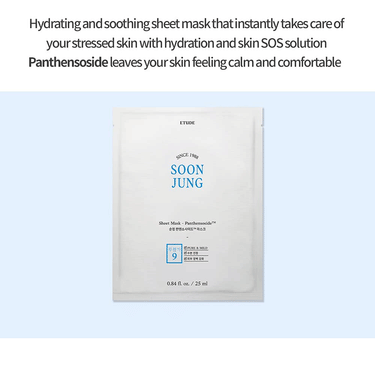 ETUDE Soonjung Sheet Mask - Panthensoside 25ml*10ea