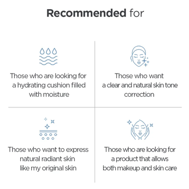 KLAVUU Blue Pearlsation High Coverage Marine Collagen Aqua Cushion SPF50+ PA+++ 12g