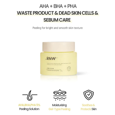 RNW DER. CLEAR AHA BHA PHA Peeling Mask 90ml