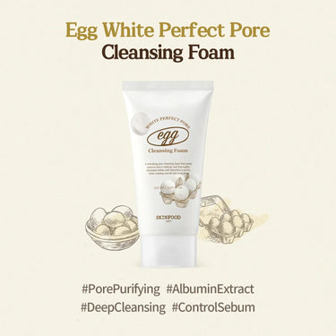 SKINFOOD Egg White Perfect Pore Cleansing Foam 150ml