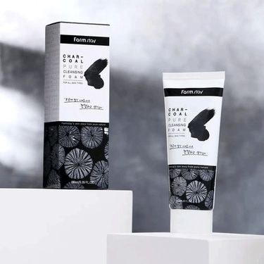 Farmstay Char-Coal Pure Cleansing Foam 180ml