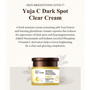 SKINFOOD Yuja C Dark Spot Clear Cream 61ml