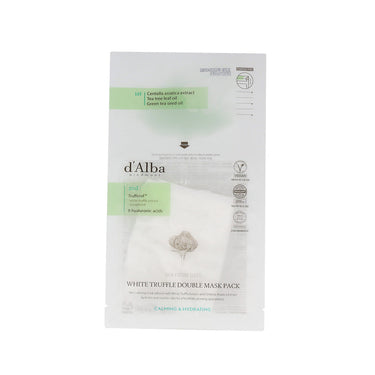 d'Alba White Truffle Double Mask Pack (Calming) 32.5g