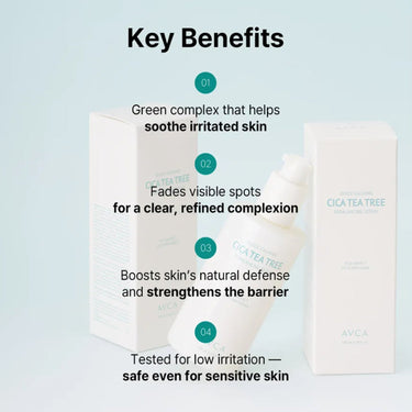 AVCA Quick Calming Cica Tea Tree Rebalancing Serum 100ml