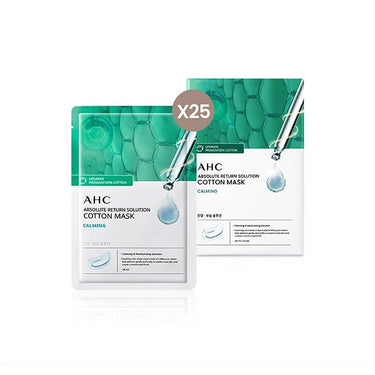 AHC Absolute Return Solution Pure Cotton Mask Calming 28ml 25 Sheets