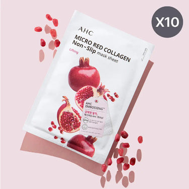 AHC Micro Red Collagen Non-Slip Mask Pack 33ml * 10ea