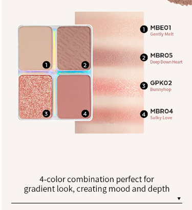 A'PIEU Full Shot Routine Eye Palette 7.2g #Stubborn Teddy