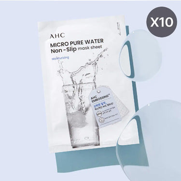 AHC Micro Pure Water Non-Slip Mask Pack 33ml * 10ea