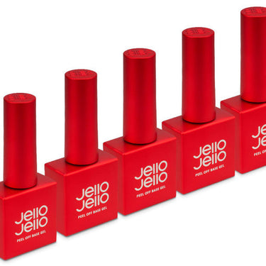 JELLO JELLO 3-Piece Set (Peel Off Base Gel 10ml + Top Gel 10ml + One Kill Remover 30ml)