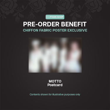 [PRE-ORDER] ITZY - Chiffon Fabric Poster [Motto POP-UP Store Official MD]