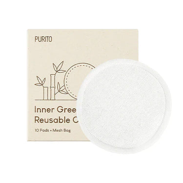 PURITO Inner Green Reusable Cotton Rounds 10ea