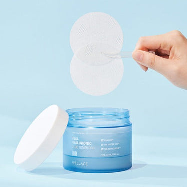 Wellage Real Hyaluronic Blue Toner Pad 210ml
