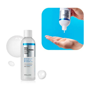 Wellage Real Hyaluronic Milk Peel Toner 300ml