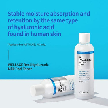Wellage Real Hyaluronic Milk Peel Toner 300ml