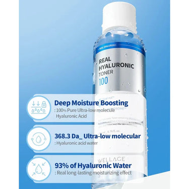 Wellage Real Hyaluronic 100 Toner 200ml